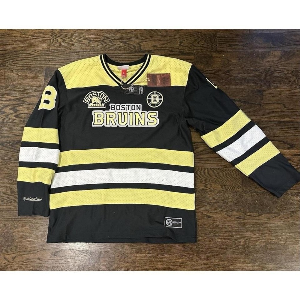 Mitchell & Ness BOSTON BRUINS NHL Stateside Pastel Jersey Men Large Sewn New